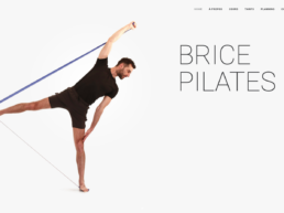 Création de site sur Wordpress - Brice Pilates - Accueil - In blossom