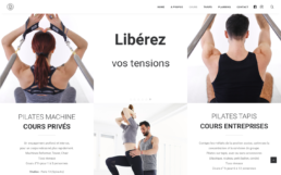 Création de site sur Wordpress - Brice Pilates - Cours de Pilates - In blossom