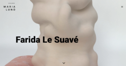 Refonte de site Galerie MariaLund - Farida Le Suavé - In blossom