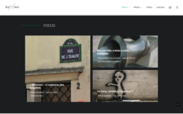 Refonte de site Jacques Ould-Aoudia - Les Textes Focus - In blossom